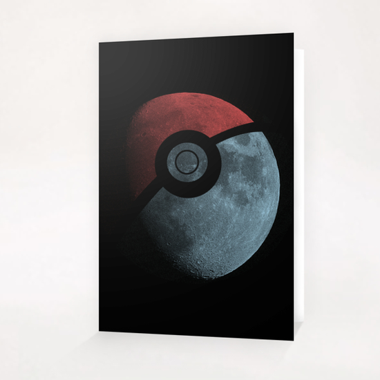 Poke Moon Greeting Card & Postcard by Tobias Fonseca