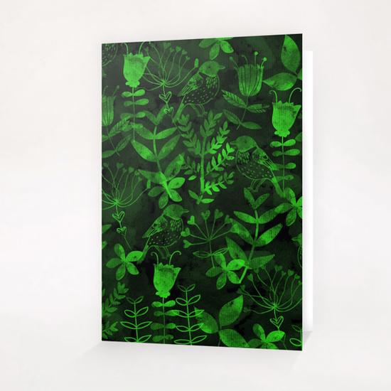 Abstract Botanical Garden  Greeting Card & Postcard by Amir Faysal