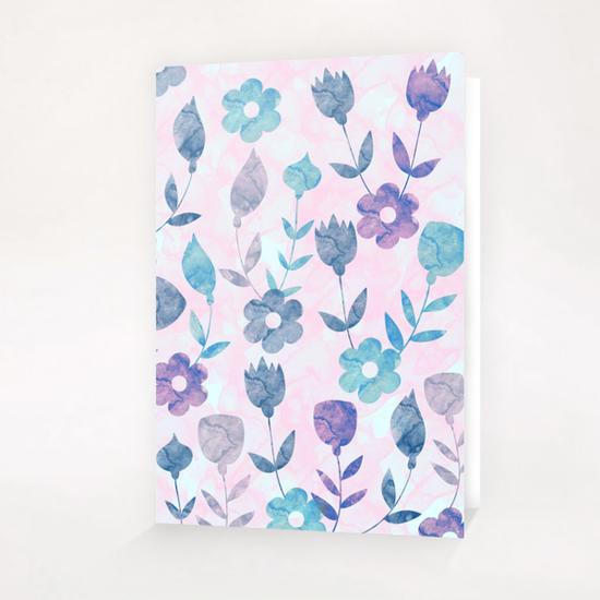 LOVELY FLORAL PATTERN X 0.18 Greeting Card & Postcard by Amir Faysal