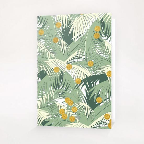 Palm and Gold Greeting Card & Postcard by Uma Gokhale