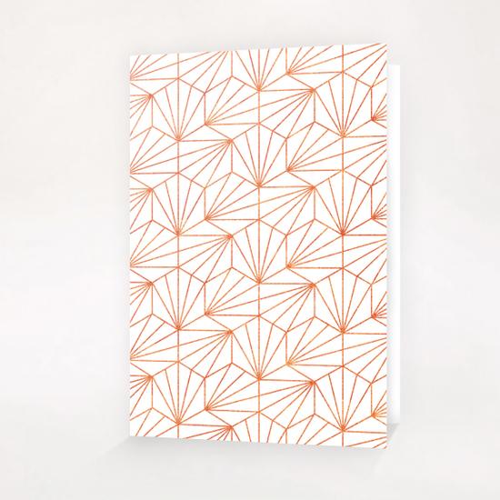 Rose Gold & White Greeting Card & Postcard by Uma Gokhale