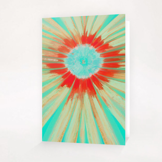 Negative Flower Vortex Greeting Card & Postcard by tzigone