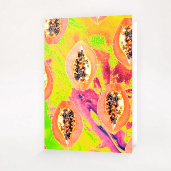 Papaya Greeting Card & Postcard by Uma Gokhale