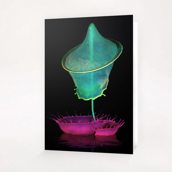 Pink and green composition Greeting Card & Postcard by Jarek Blaminsky