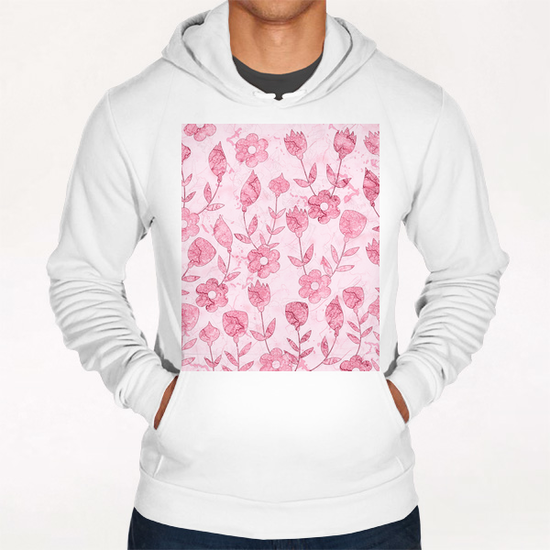 Watercolor Floral Hoodie by Amir Faysal