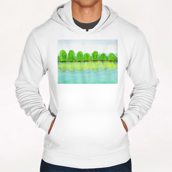 Trees Refecting On The Water  Hoodie by Heidi Capitaine