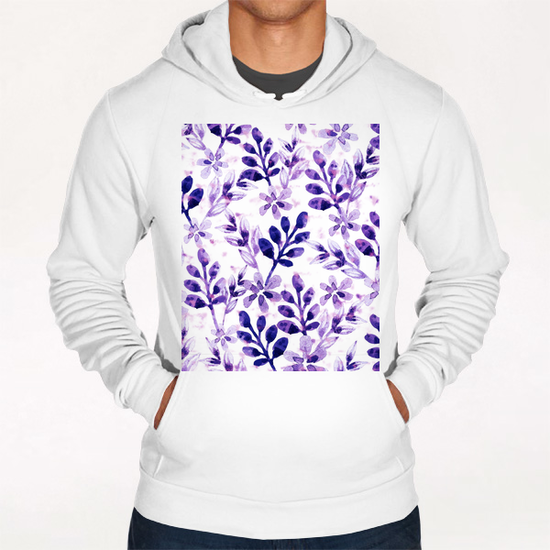 Watercolor Floral X 0.3 Hoodie by Amir Faysal