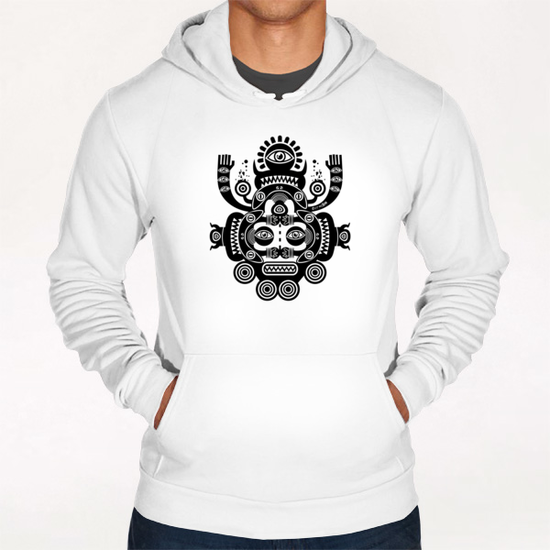 Râ Tatoo (bw) Hoodie by Exit Man