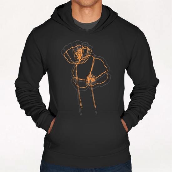 American Poppies 2 Hoodie by Vic Storia