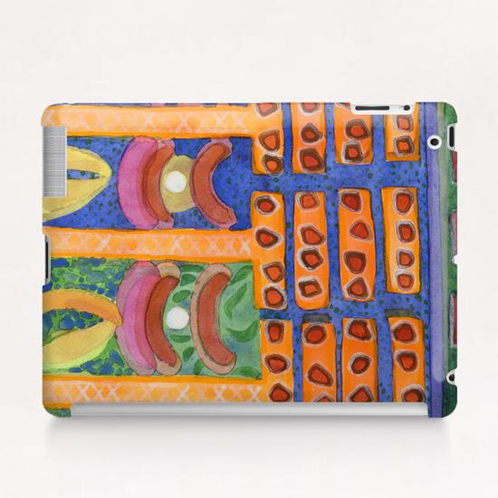 Orange Posts in Mysterious Night Light  Tablet Case by Heidi Capitaine