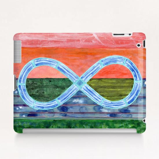 Eternity Symbol over flat Landscape  Tablet Case by Heidi Capitaine