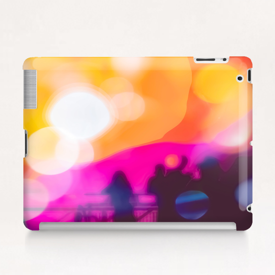 summer sunset sky with colorful bokeh light abstract background Tablet Case by Timmy333