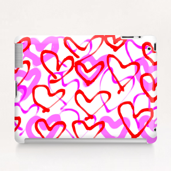 heart shape in red and pink Tablet Case by Timmy333