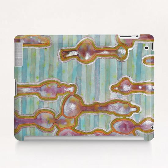 Iridescent Splashes and Stripes Tablet Case by Heidi Capitaine