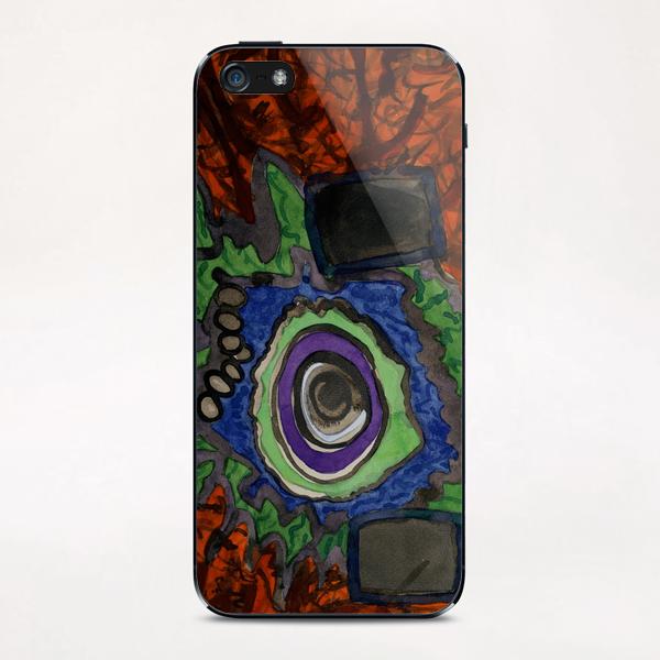 Paradise within blazing Flames  iPhone & iPod Skin by Heidi Capitaine