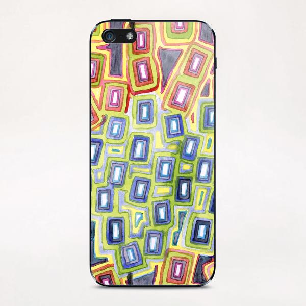 Pattern with few Restraining Black Lines iPhone & iPod Skin by Heidi Capitaine