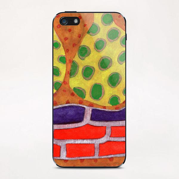 Interieur Design with Intensively Colored Upholstered Bench  iPhone & iPod Skin by Heidi Capitaine