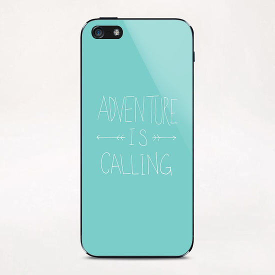 Adventure is Calling iPhone & iPod Skin by Leah Flores