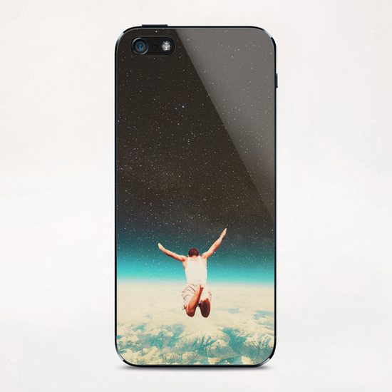 Falling With A Hidden Smile iPhone & iPod Skin by Frank Moth