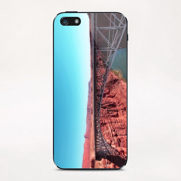 bridge over the river in the desert with blue sky in USA iPhone & iPod Skin by Timmy333