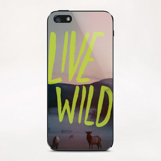 Live Wild iPhone & iPod Skin by Leah Flores