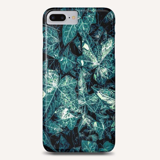 closeup green leaves texture background Phone Case by Timmy333