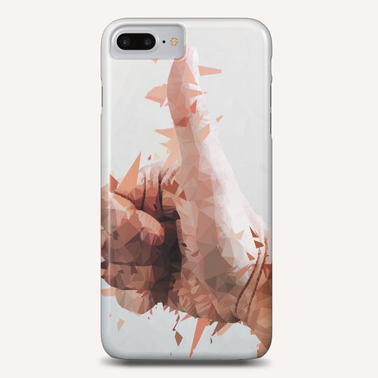 splash geometric thumbs up abstract background Phone Case by Timmy333