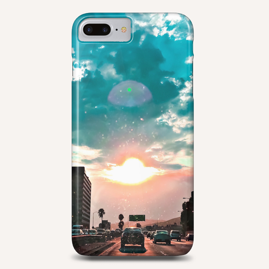 urban road with beautiful cloudy summer sunset sky Phone Case by Timmy333