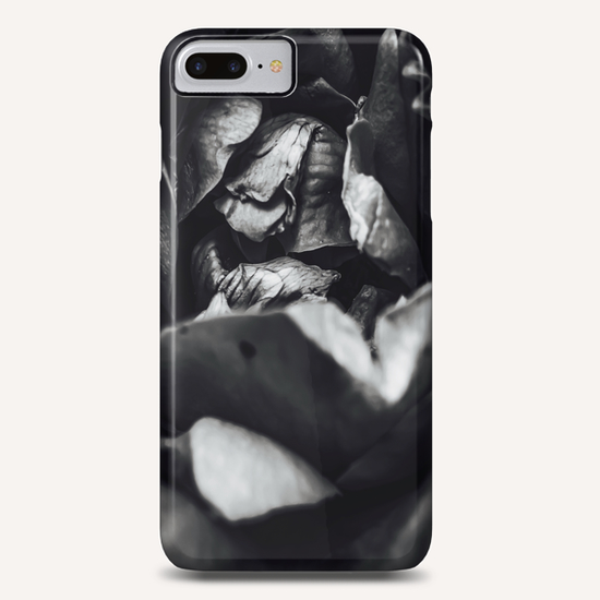 rose texture abstract in black and white Phone Case by Timmy333