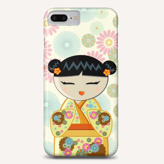 Yellow kokeshi Phone Case by PIEL Design