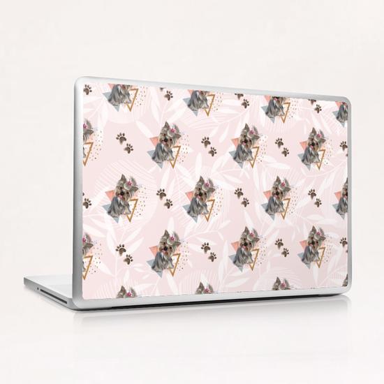 Pattern dog & triangles Laptop & iPad Skin by mmartabc