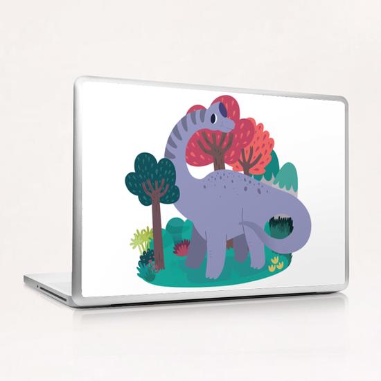 Brachiosaurus Laptop & iPad Skin by Claire Jayne Stamper