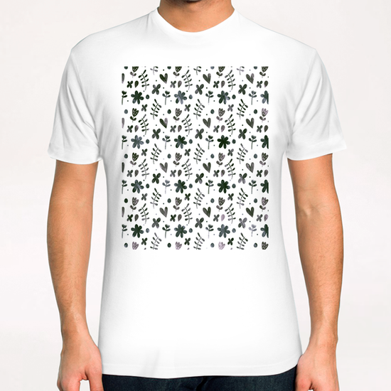 LOVELY FLORAL PATTERN X 0.3 T-Shirt by Amir Faysal