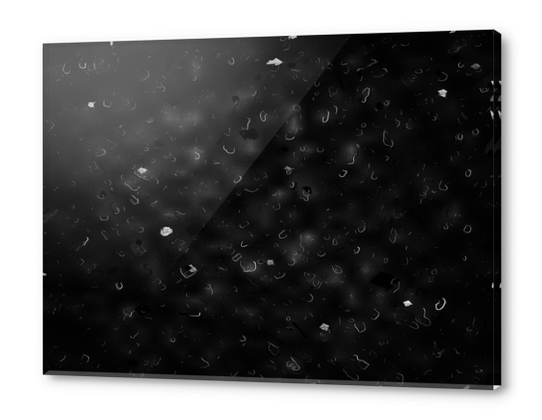 painting texture abstract background in black and white Acrylic prints by Timmy333