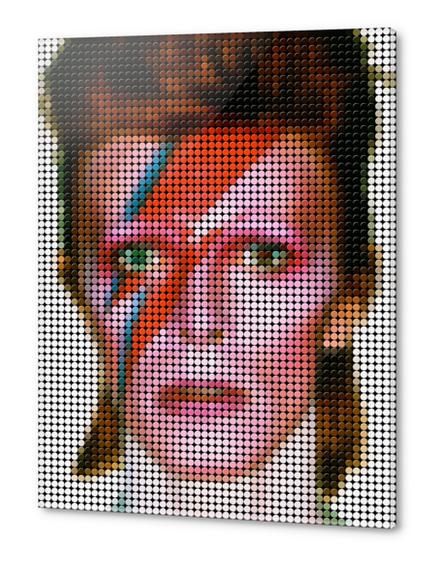 David bowie portrait Acrylic prints by Vitor Costa