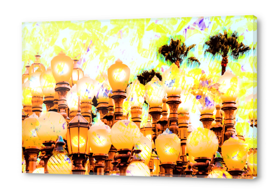 Lacma urban lights Los Angeles USA with painting abstract Acrylic prints by Timmy333