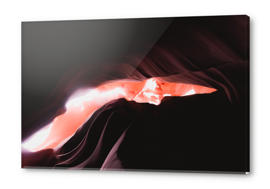 Hole in the sandstone cave at Antelope Canyon Arizona USA Acrylic prints by Timmy333