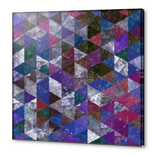 Abstract Geometric Background #9 Acrylic prints by Amir Faysal