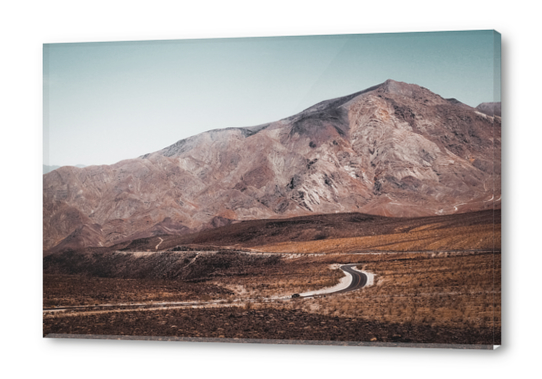 Desert with mountain scenic at Death Valley national park California USA Acrylic prints by Timmy333