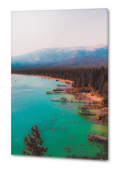 Boats on the lake at Lake Tahoe Nevada USA Acrylic prints by Timmy333