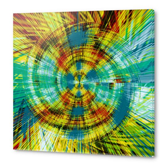 yellow blue and red circle plaid pattern background Acrylic prints by Timmy333