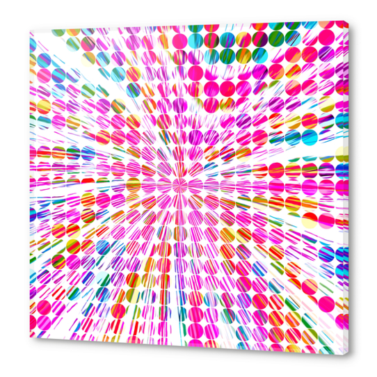 pink blue and yellow circle pattern abstract background Acrylic prints by Timmy333