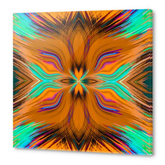 brown green pink and blue spiral line pattern abstract background Acrylic prints by Timmy333