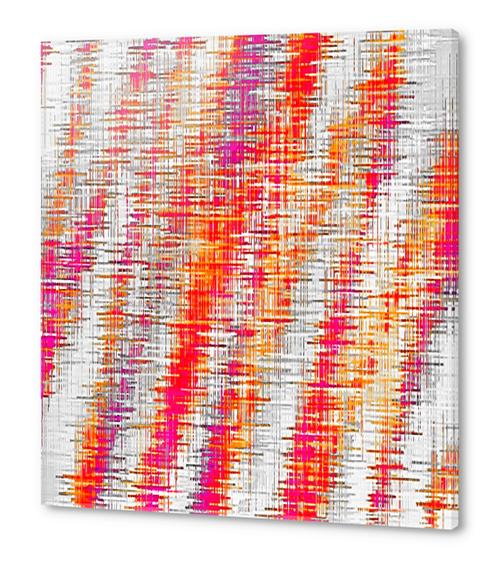 orange red and pink painting texture abstract with white background Acrylic prints by Timmy333