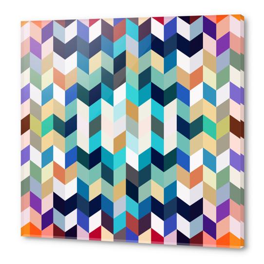 Colorful Geometric Background Acrylic prints by Amir Faysal