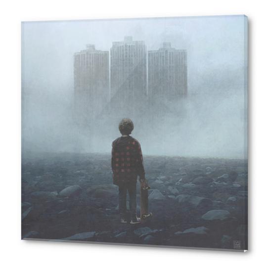 Boy and the Giants Acrylic prints by yurishwedoff