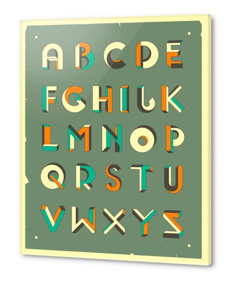 ALPHABET 4 Acrylic prints by Jazzberry Blue