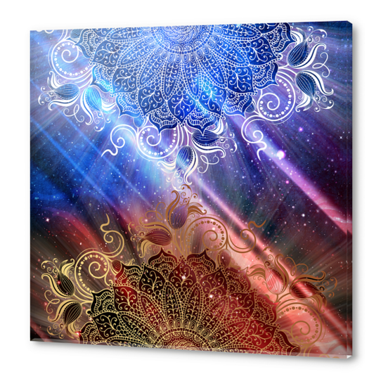 Mandala - Universe Fire & Ice Acrylic prints by aleibanez