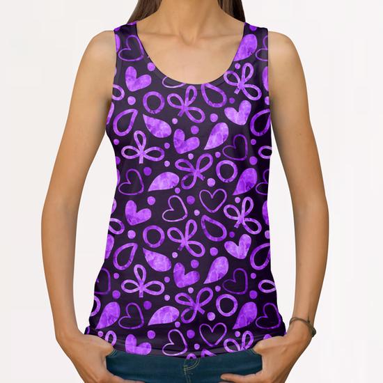 LOVELY FLORAL PATTERN #2 All Over Print Tanks by Amir Faysal