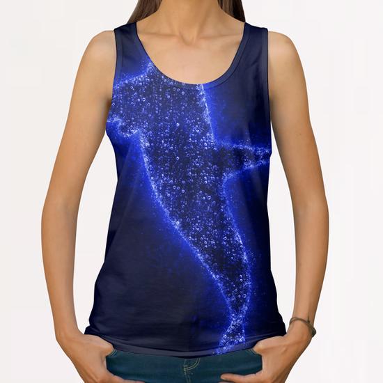 Splash Whale All Over Print Tanks by Amir Faysal